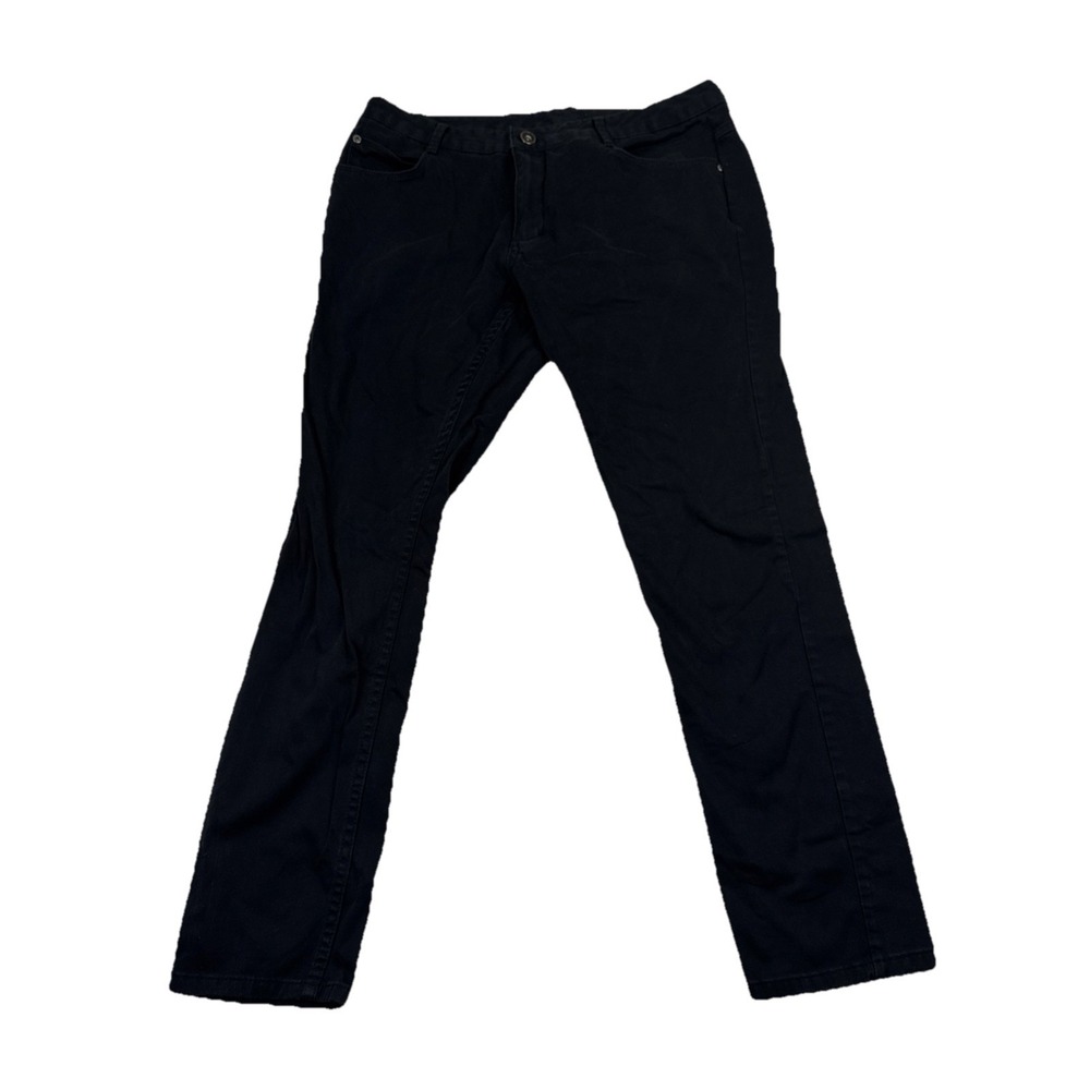 Zara Man Basic Collection Pants Black Size 34 (33x28) Straight Fit Chino Style